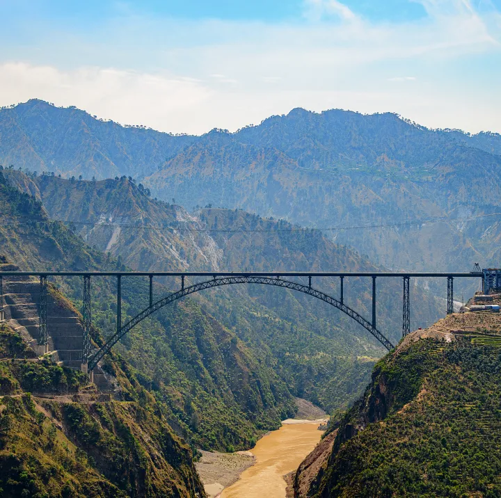 1315 m Chenab Rail Bridge by Rahee