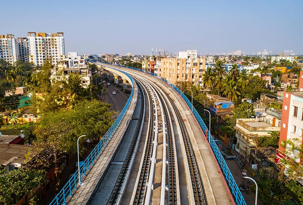 Metro rail track construction by Rahee